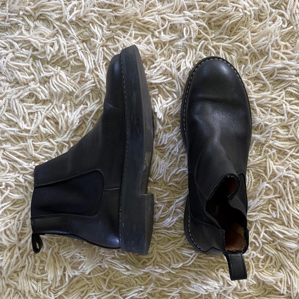 & Other Stories Black Leather Chelsea Boots